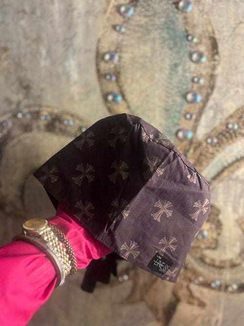 Chromed Heart design Scrub Cap