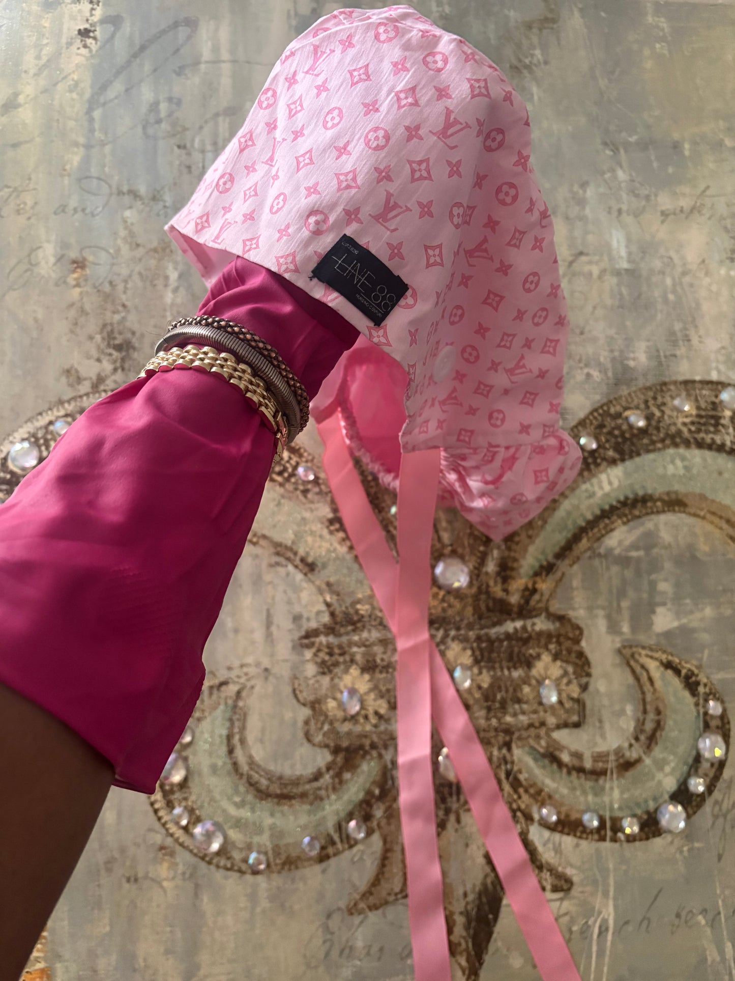 LV Ponytail Scrub Cap