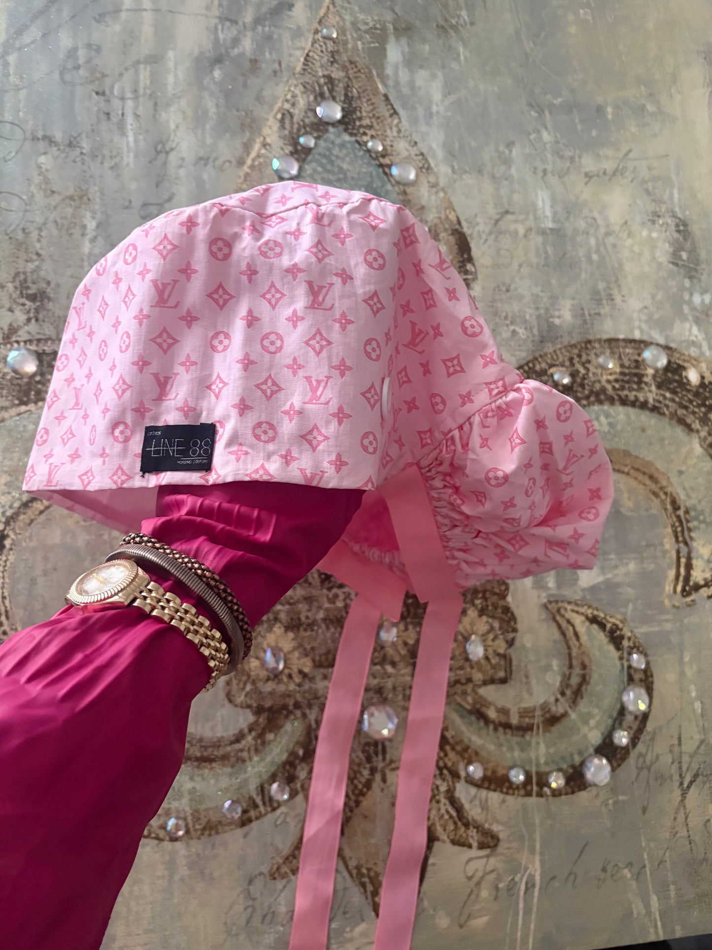 LV Ponytail Scrub Cap